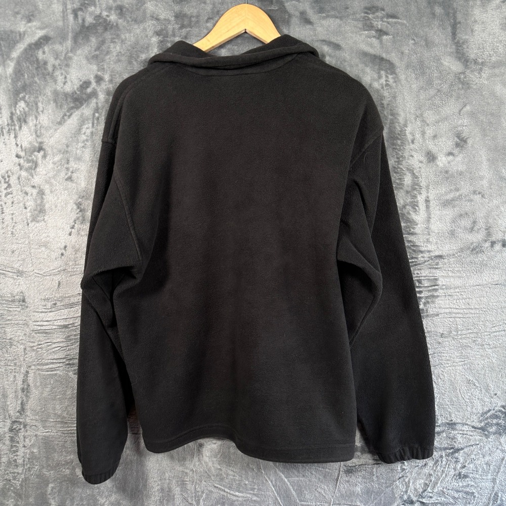 Columbia Fleece Jacket Mens Large Black‎ Full Zip Outdoor Hiking Midweight L - Picture 5 of 5
